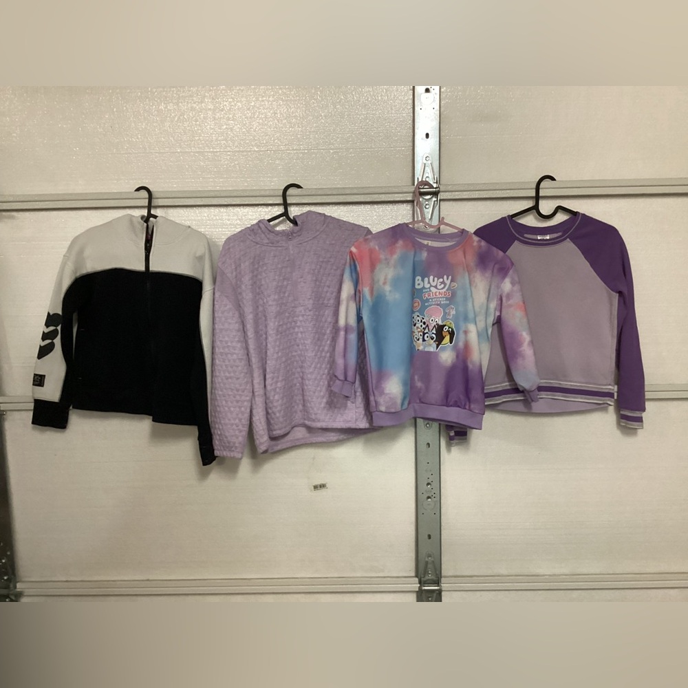 4 girls sweatshirts, size 10/12